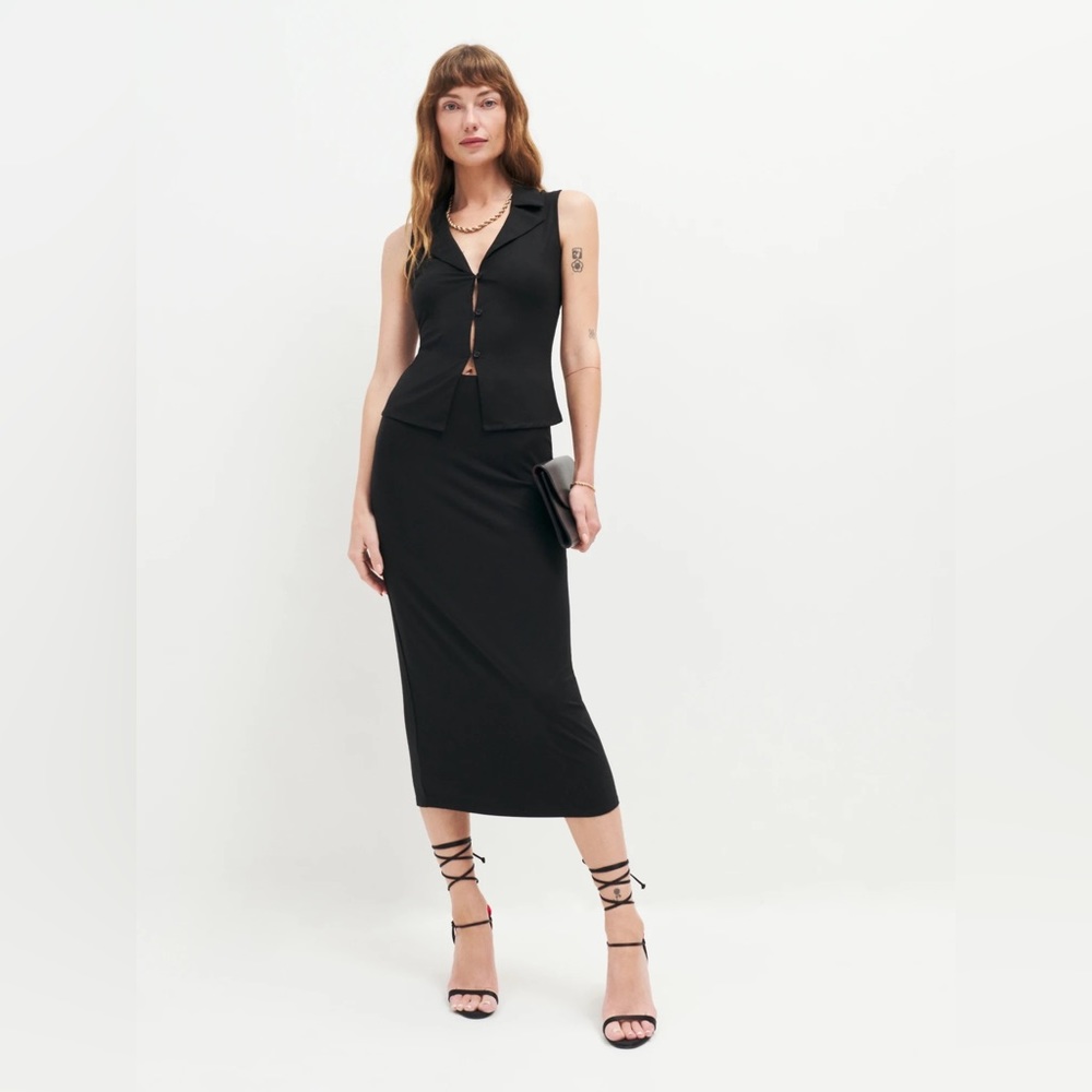 NWT Reformation ✨ Dorothea Knit Two Piece Skirt Top Set